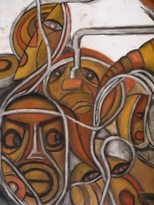 Triptyque 3 : pastel sec