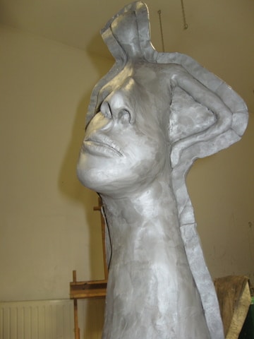 sculpture
				terre : photo d'atelier