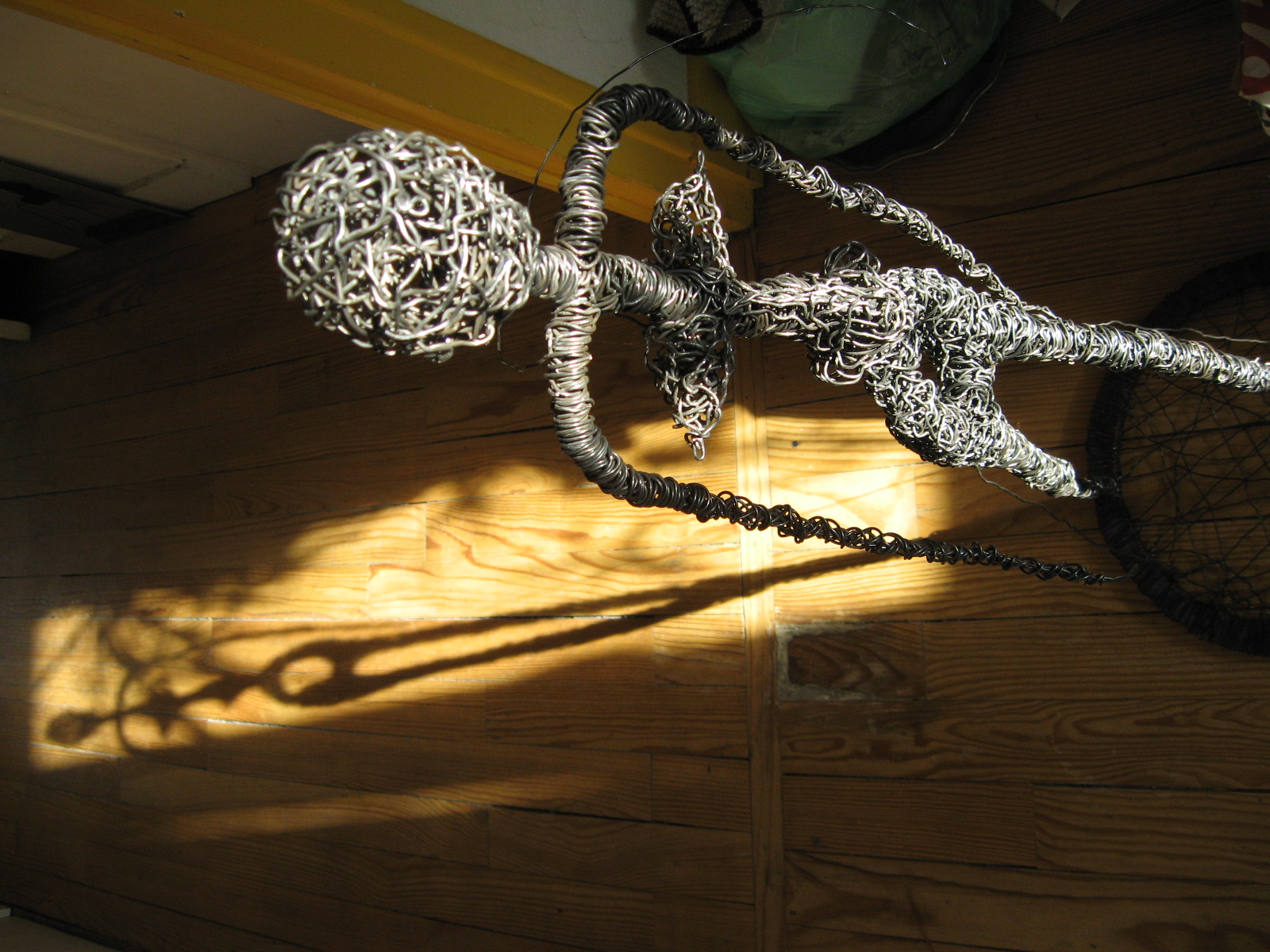 sculptures
				fer : photo d'atelier