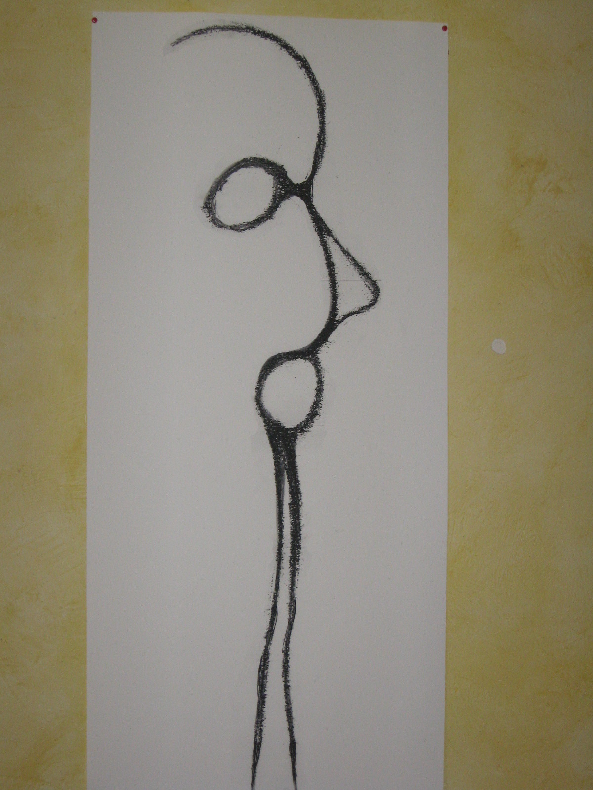 danseur-visage : dessin