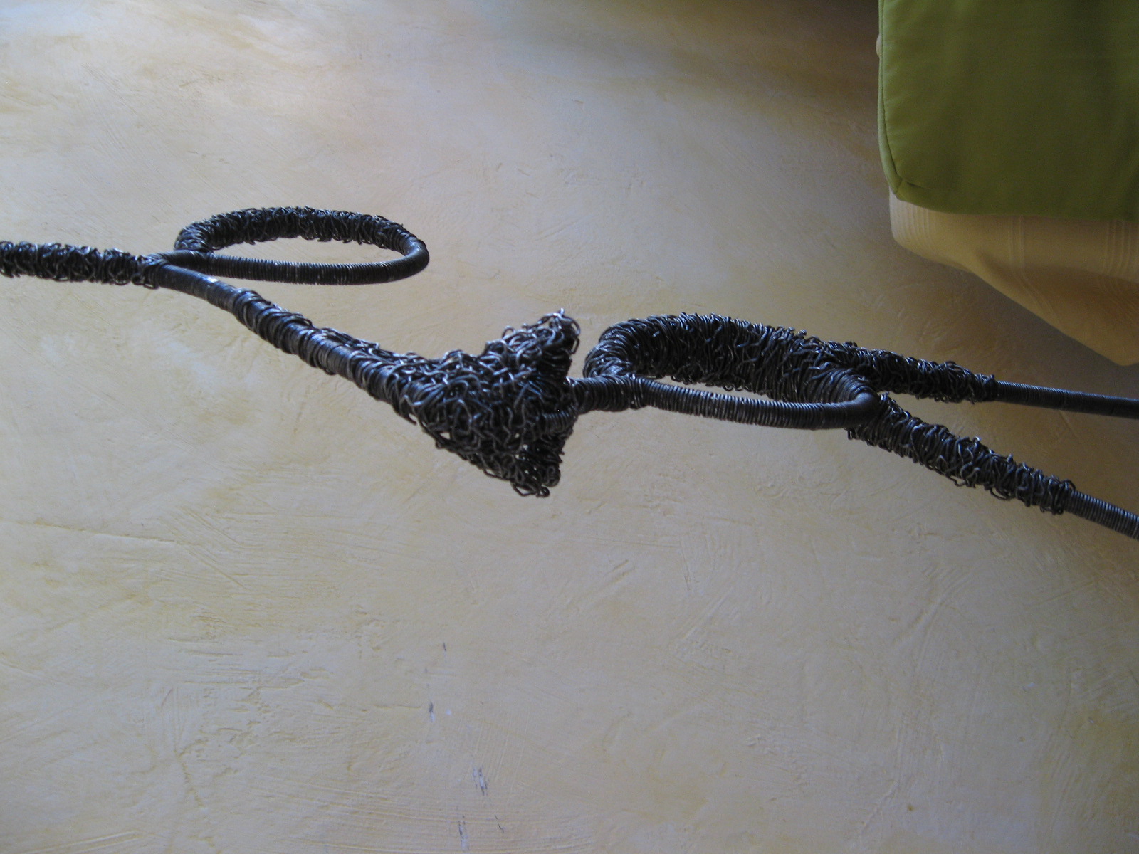 sculptures fer : photo d'atelier